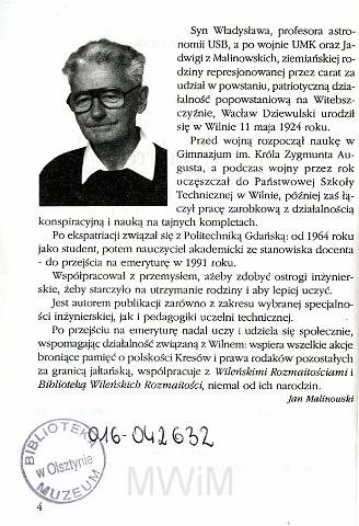 ksiazka (3).jpg - Wspomnienia Wacława Dziewulskiego urodzonemu w Wilnie 11 maja 1924 r.